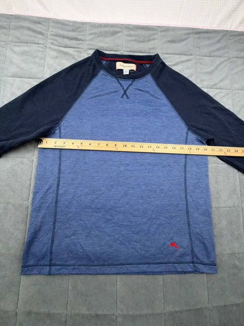 Tommy Bahama Mens Blue Long Sleeve Crew Neck Pullover Sweater Shirt Size M
